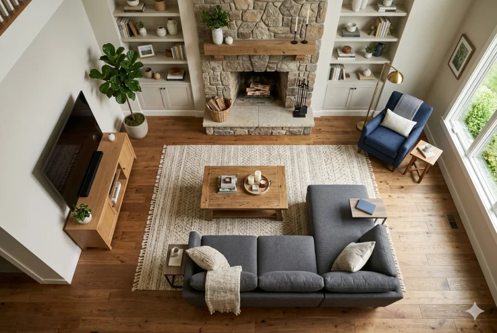 Create a Cozy Family Room Layout That Works for Everyone