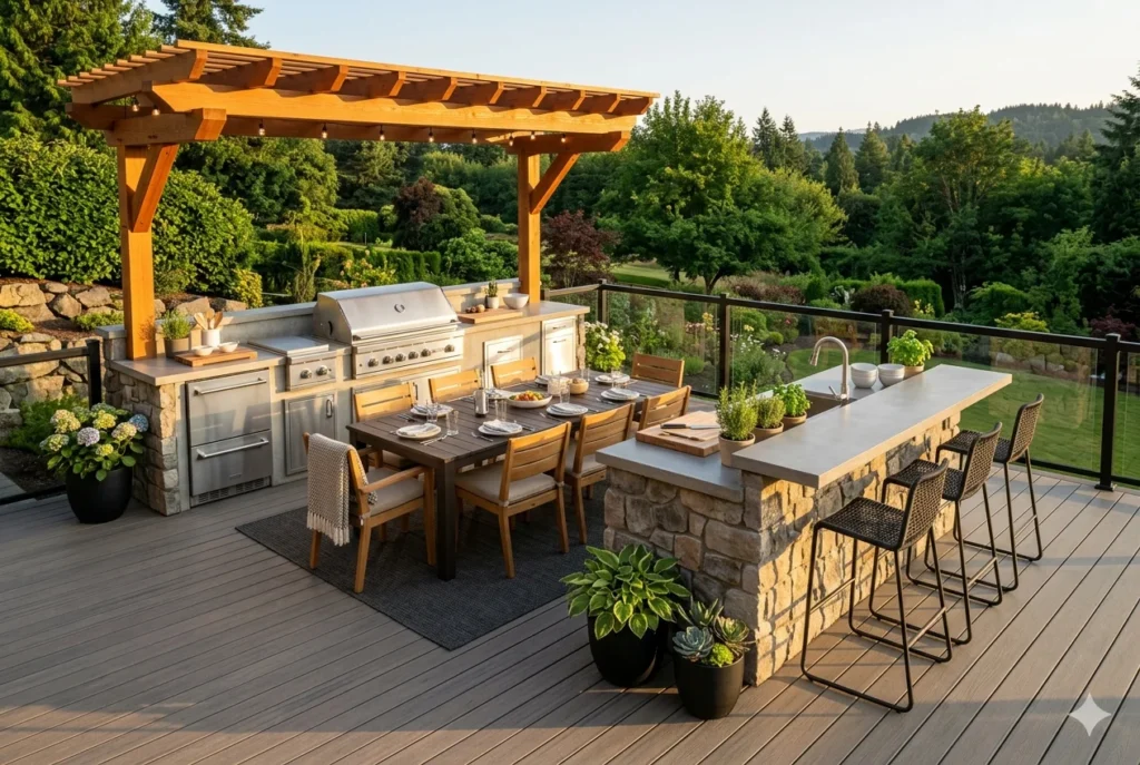 Create an Outdoor Kitchen Deck for Alfresco Dining