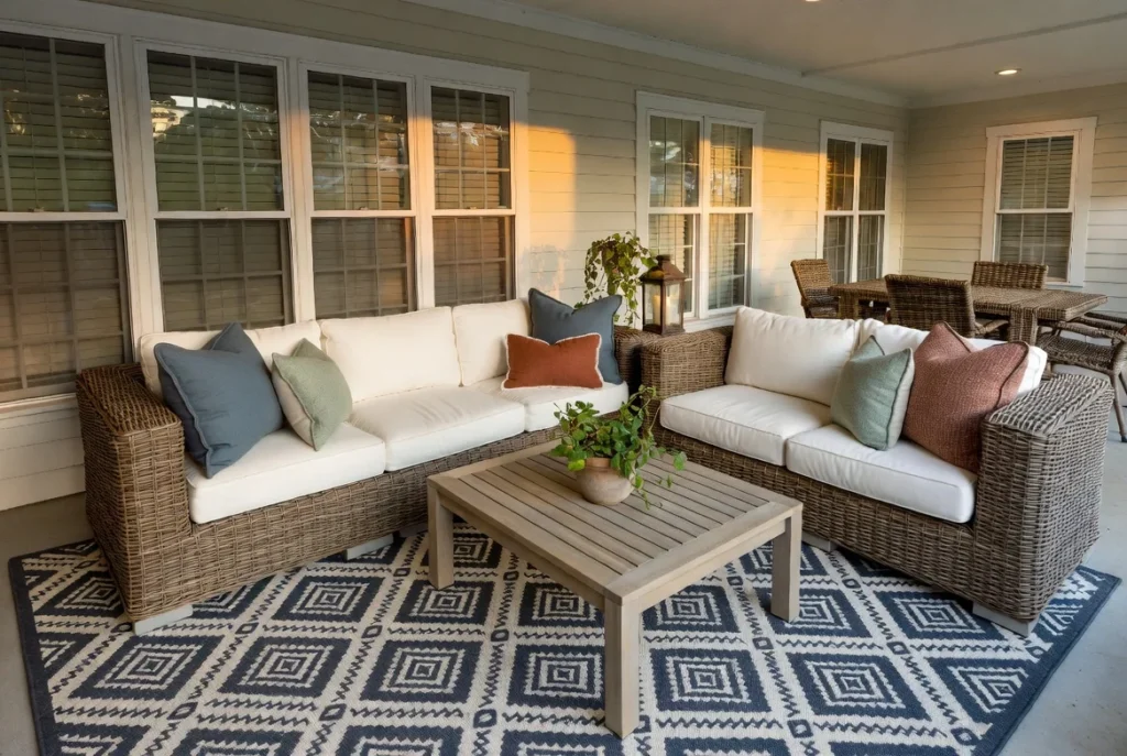 Create an Outdoor Living Room with Comfortable Furniture