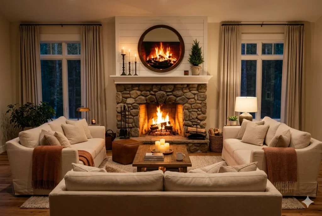 Design Around a Fireplace for the Ultimate Cozy Atmosphere