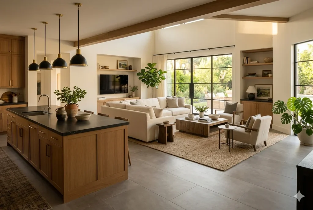 Embrace an Open Concept Family Room Design
