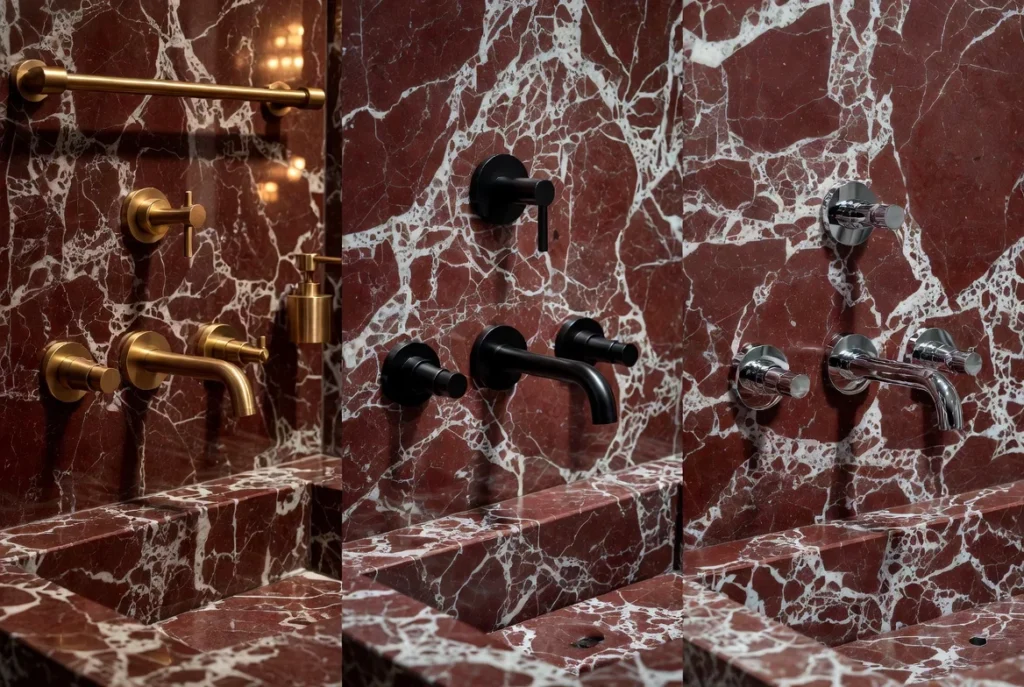 Fixtures and Finishes That Complement Red Marble Perfectly