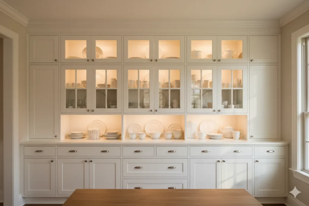 Floor-to-Ceiling Built-In Cabinets for Maximum Storage