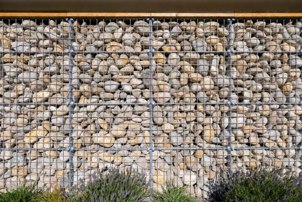 Gabion Wall Privacy Designs for Textural Drama