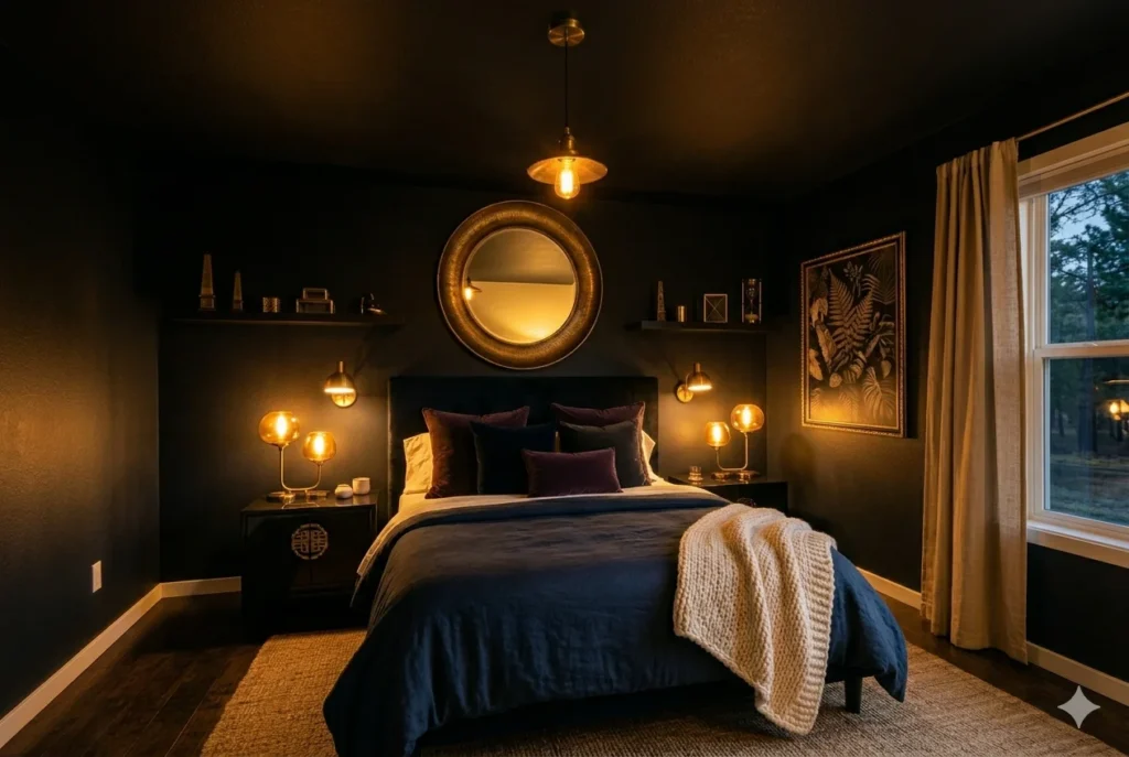Incorporate Warm Gold and Brass Accents