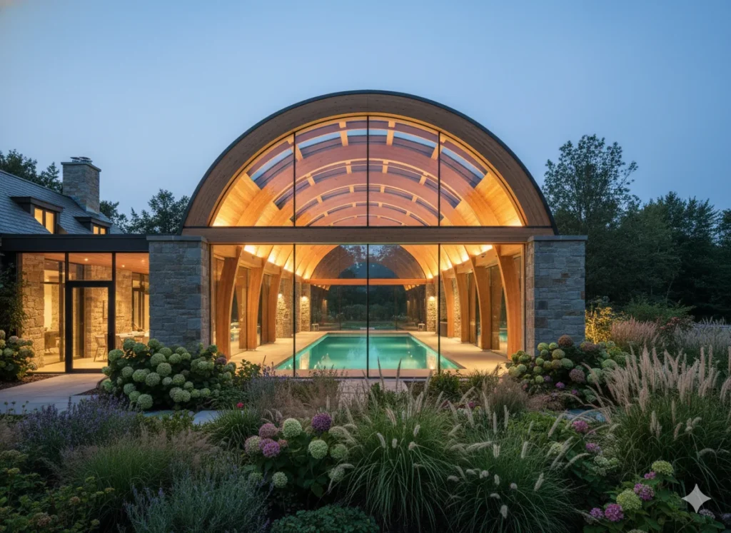 Indoor Pool House Design for Dedicated Aquatic Architecture