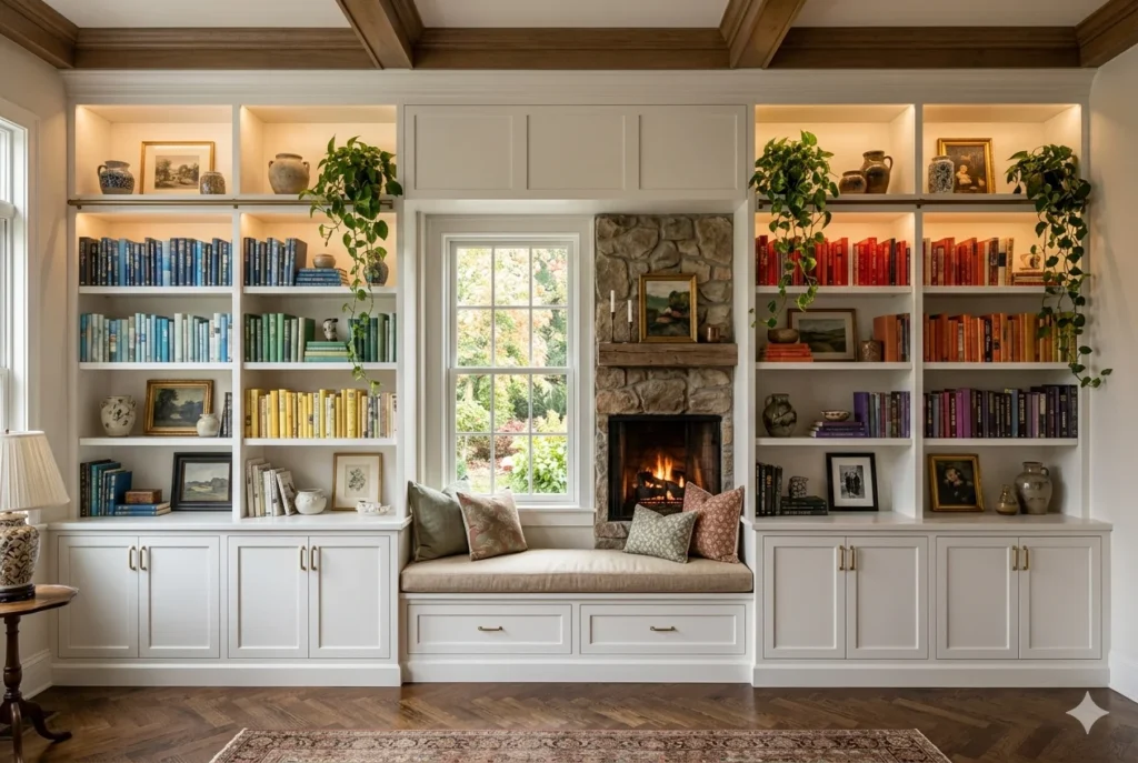 Install Built-In Shelving for Style and Storage