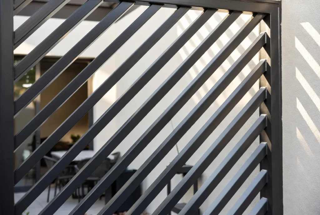 Louvered Privacy Wall Designs for Light and Air Control