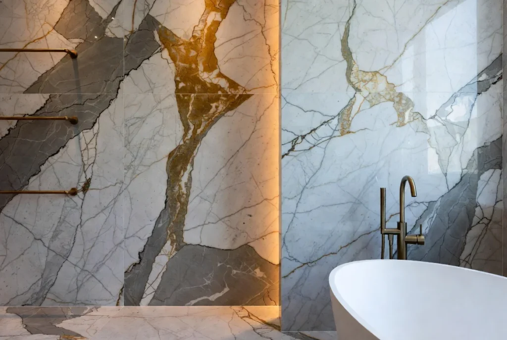 Marble Bathroom Tiles for Timeless Elegance