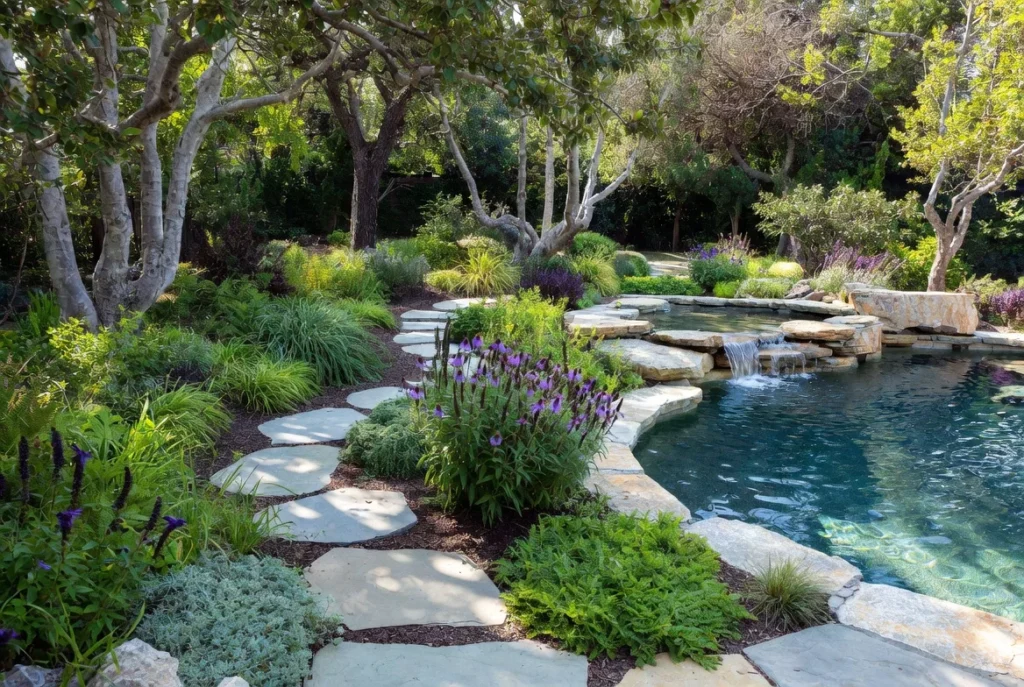 Natural and Organic Pool Landscaping for an Effortless Paradise