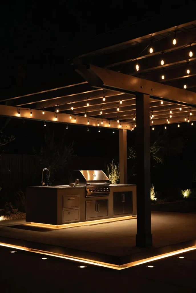 Outdoor Kitchen Lighting for Function and Atmosphere