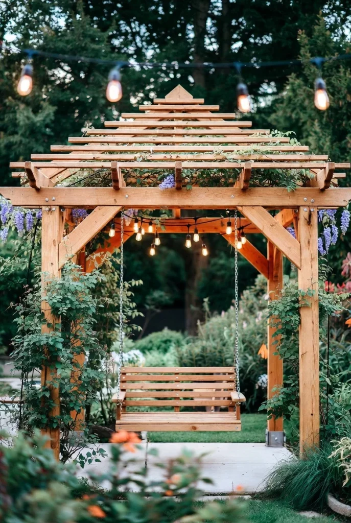 Pergola Swing for Garden Settings