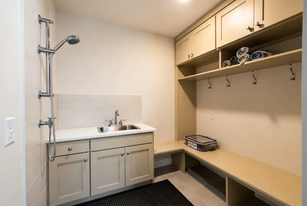 Pet-Friendly Mudroom Laundry Room Design