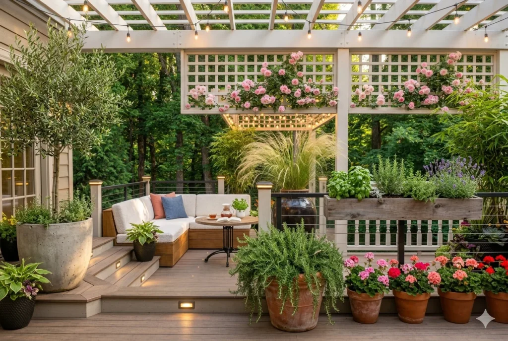 Plant Containers and Greenery to Enhance Your Deck