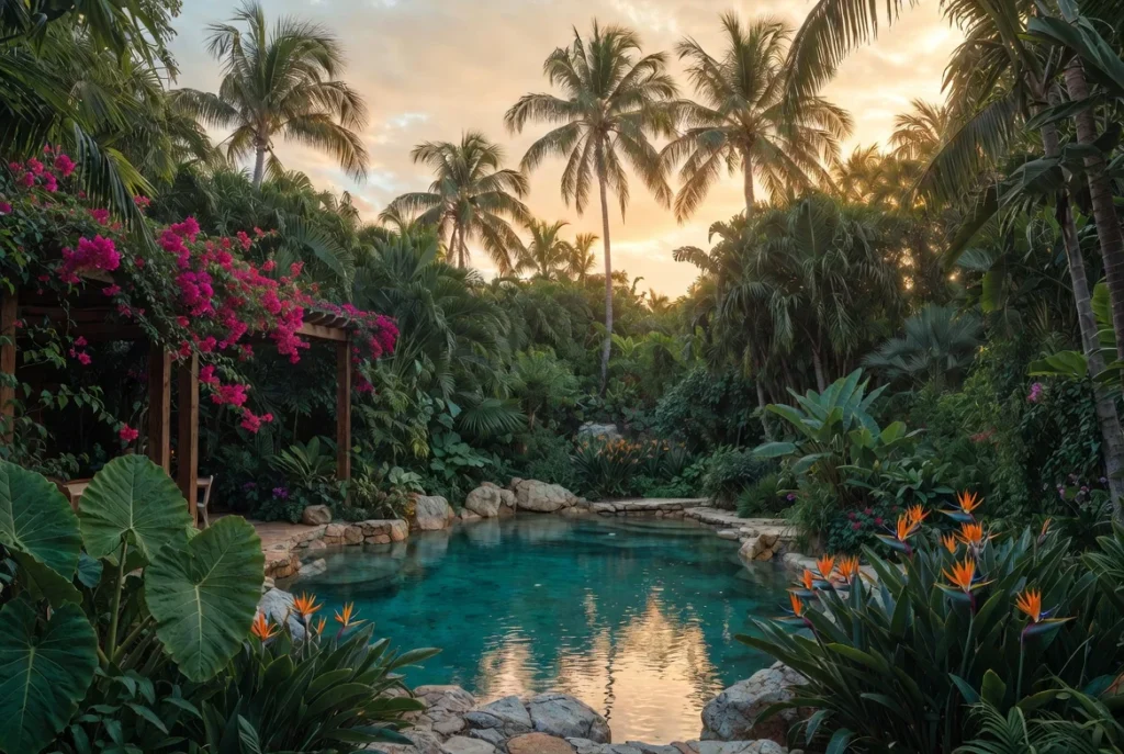 Tropical Pool Landscaping for a Resort-Style Backyard