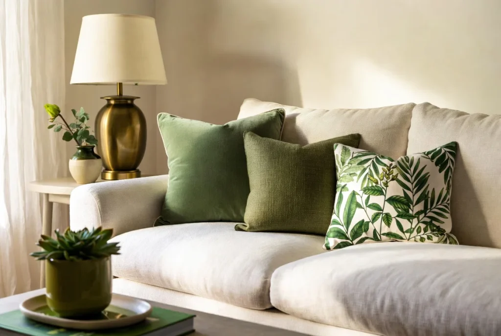 Use Green Throw Pillows and Accessories as Easy Starting Points