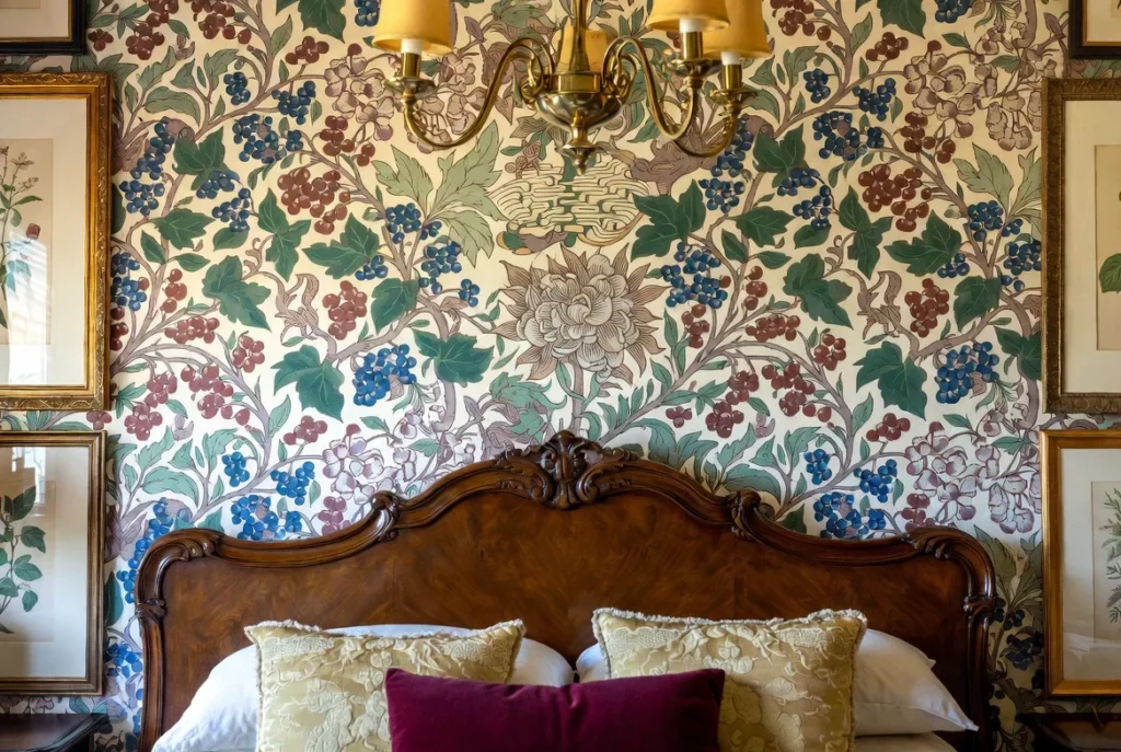 Vintage and Retro Wallpaper Designs for Nostalgic Boudoir Character