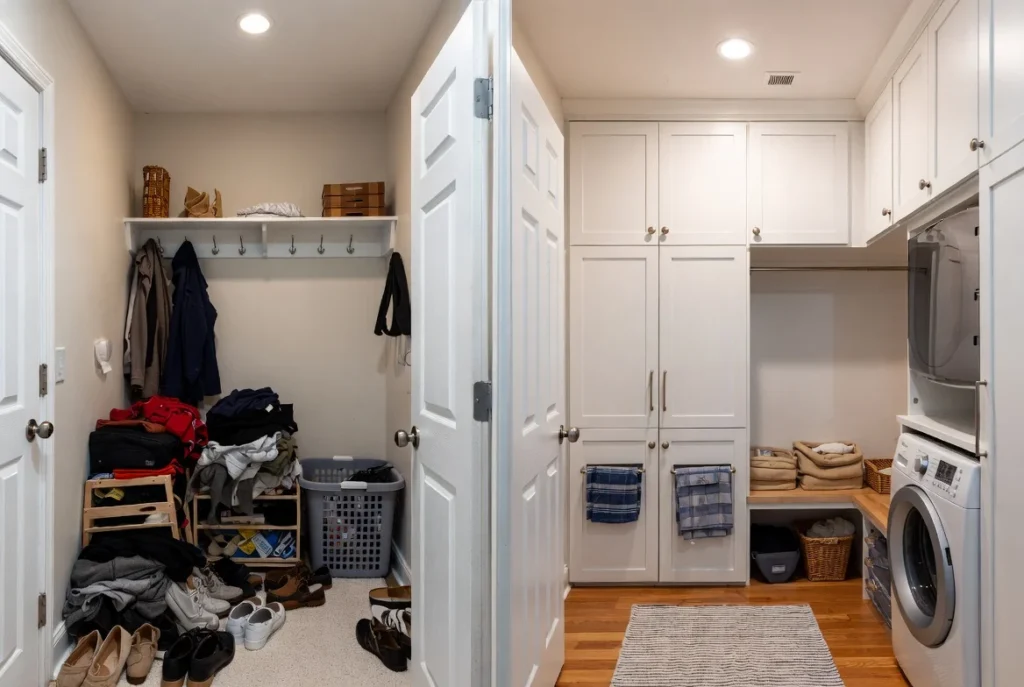 Why Combining Your Mudroom and Laundry Room Is a Design Masterstroke