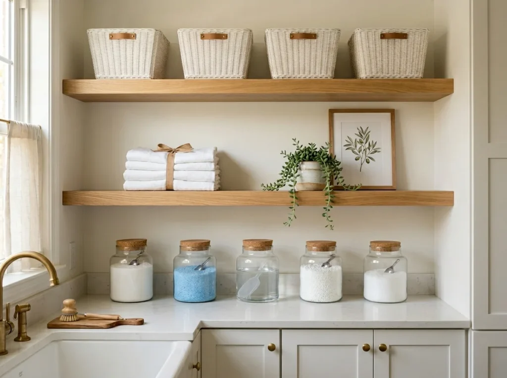 Add Open Shelving for Display and Accessibility