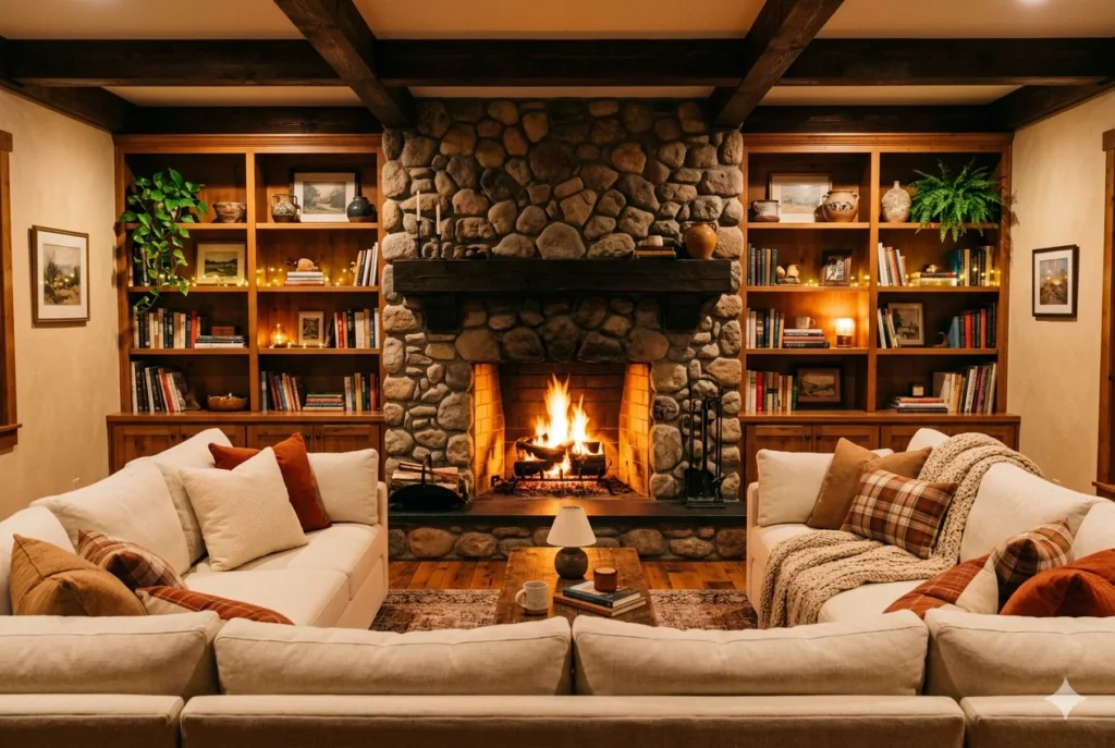 Add a Basement Fireplace for Ultimate Warmth