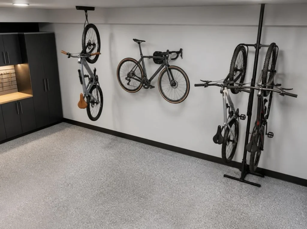 Hang Bikes from Ceiling or Wall Mounts