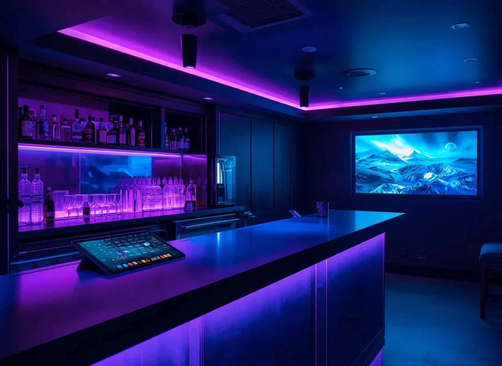 High-Tech Smart Home Bar