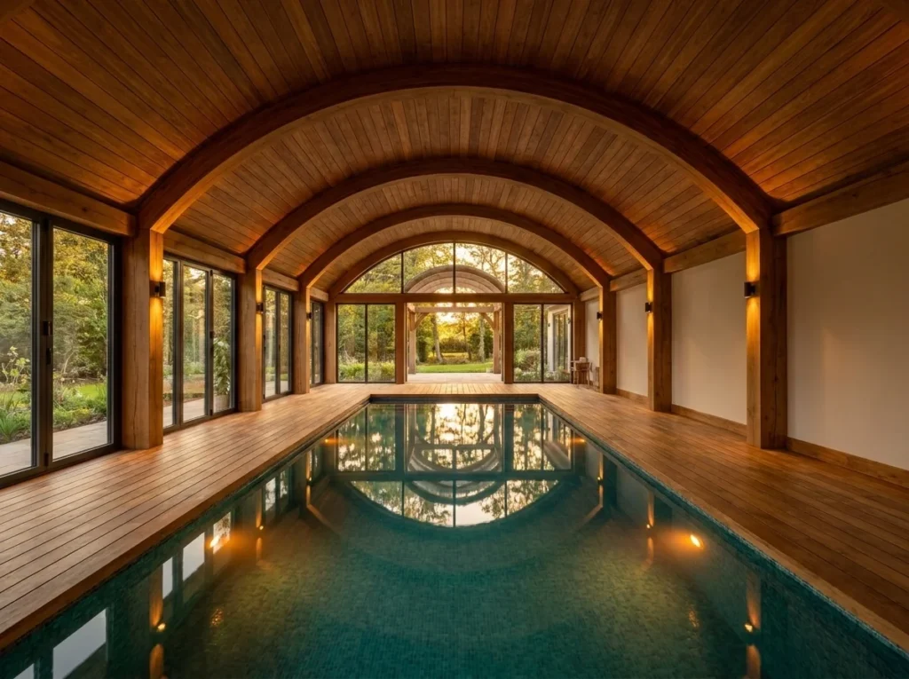 Indoor Pool House Design for Dedicated Aquatic Architecture