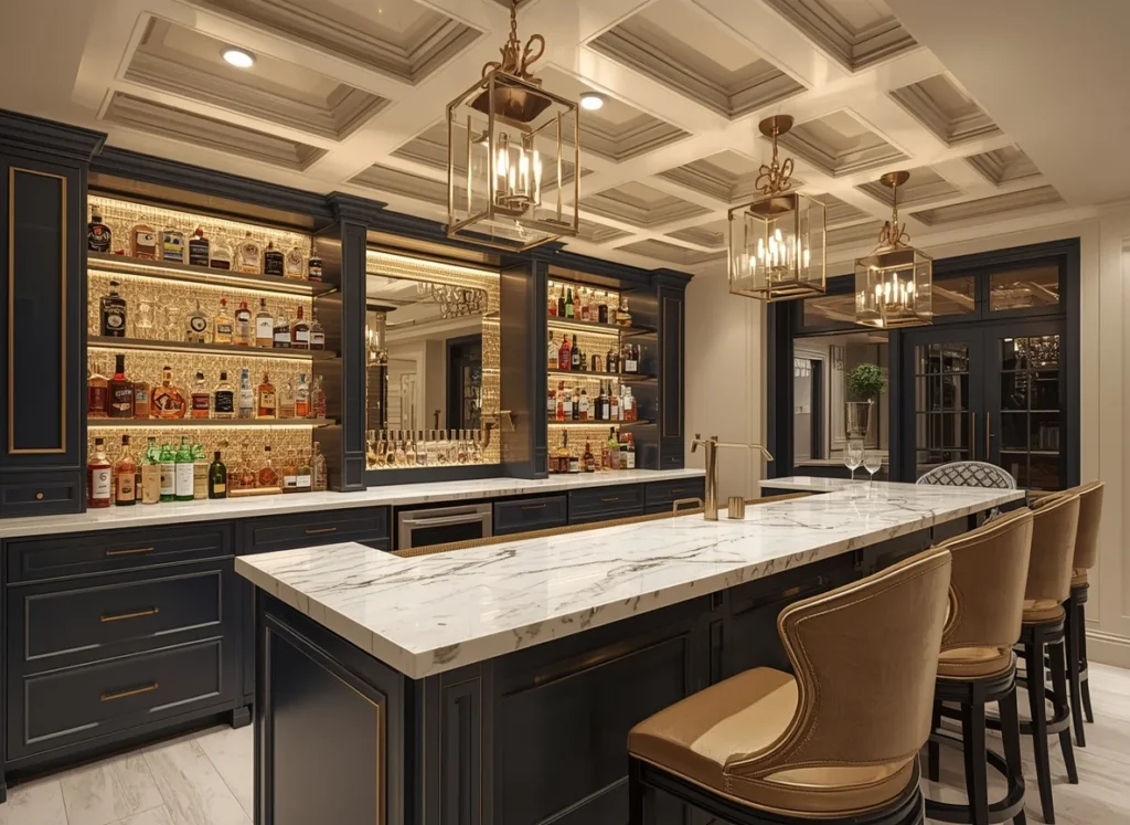 Luxury Full-Service Basement Bar