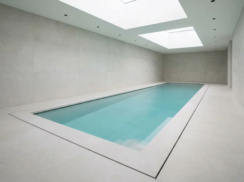 Minimalist Indoor Pool Design for Pure Architectural Elegance