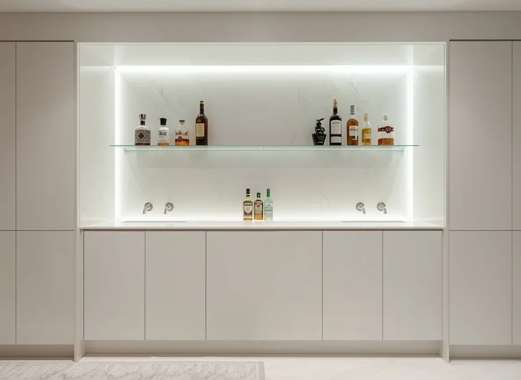 Sleek Minimalist Wet Bar