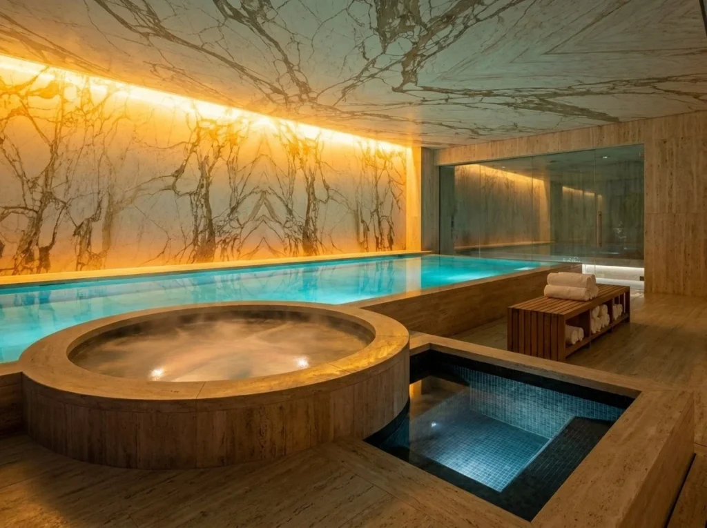 Spa and Wellness Indoor Pool for Therapeutic Luxury