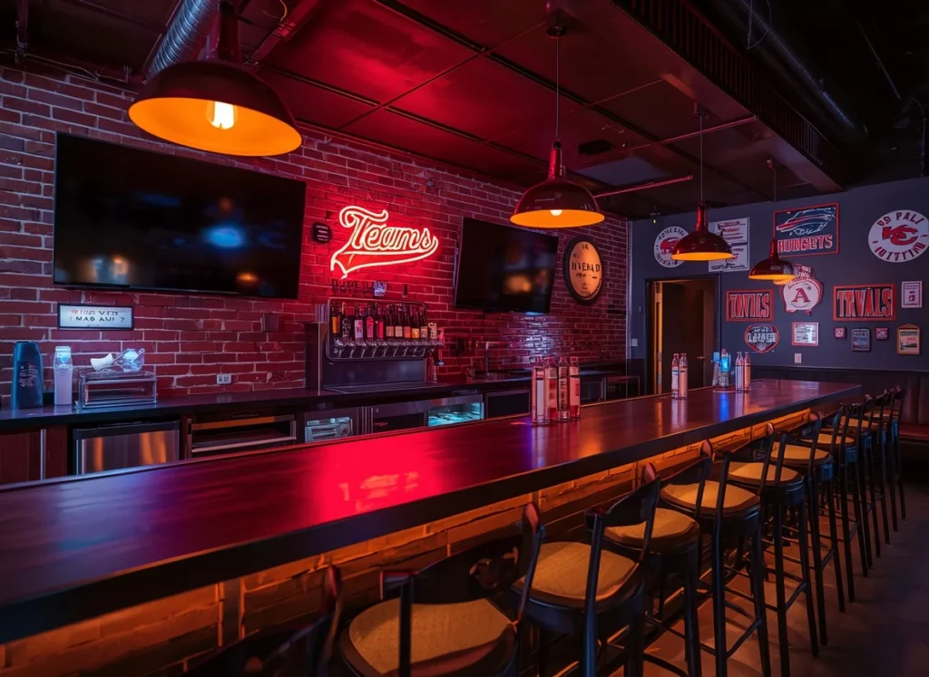 Sports Bar Basement Concept
