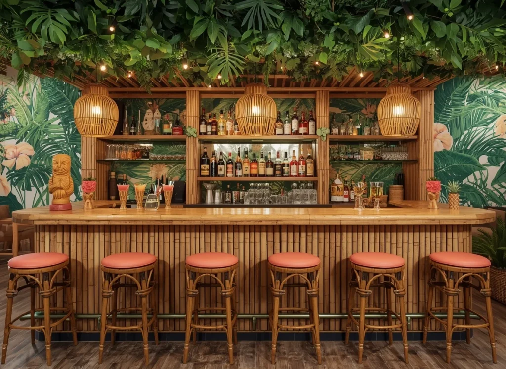 Tropical Tiki Bar Basement