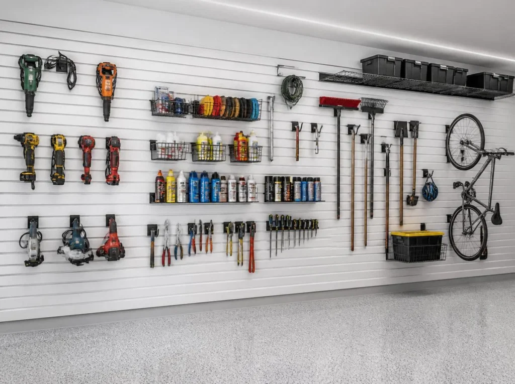 Use Slatwall Panels for Flexible Wall Storage