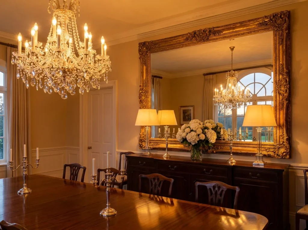 Use a Statement Mirror for Light and Drama
