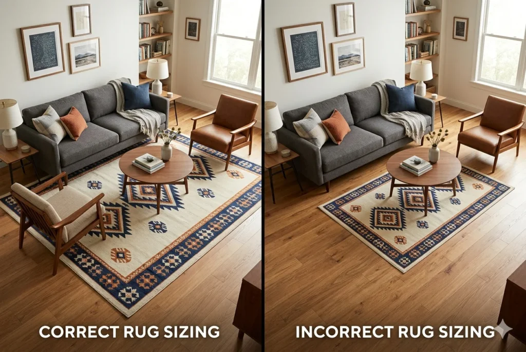 Use the Right Area Rug to Anchor Your Arrangement