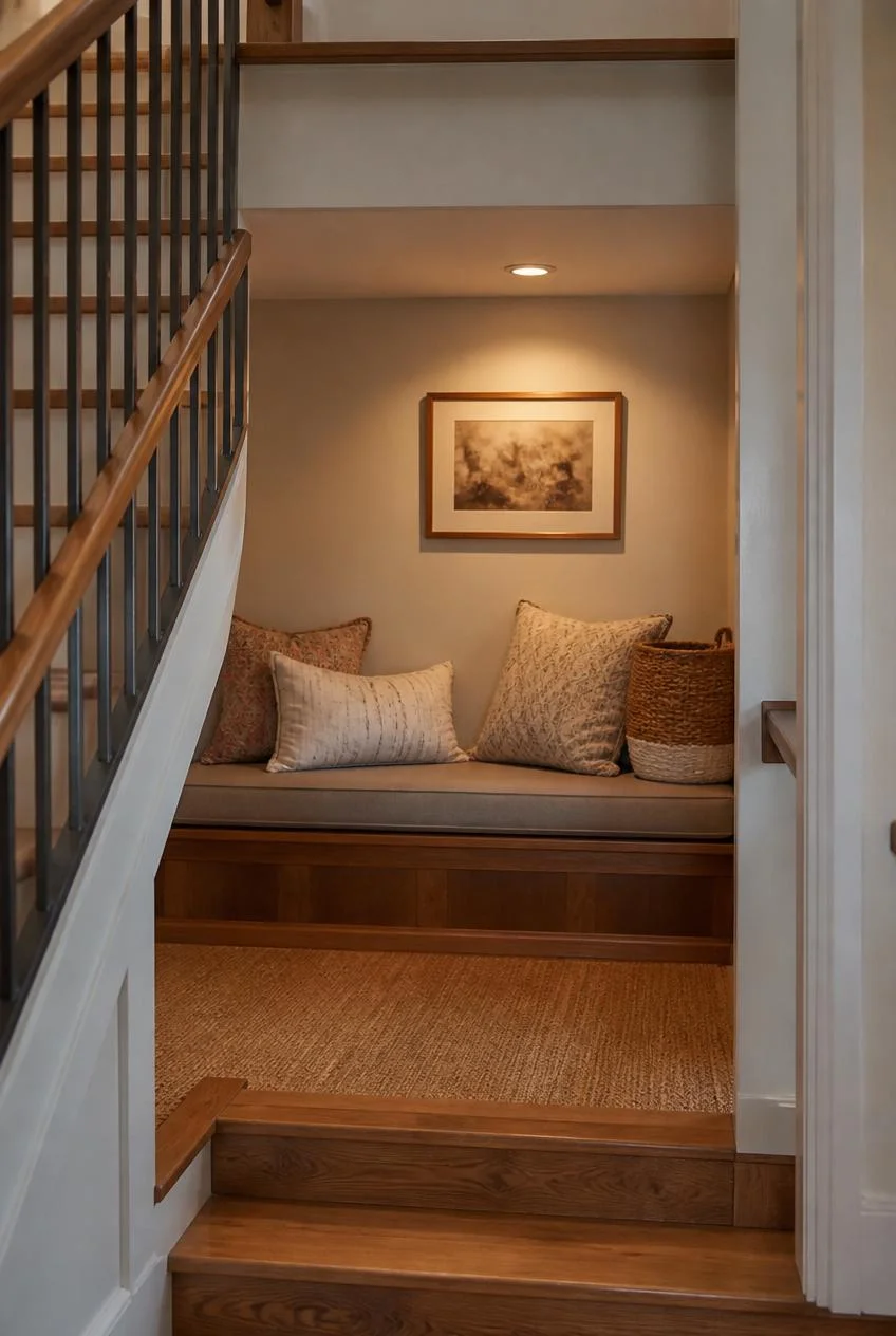 A Compact Sunken Nook for Smaller Homes