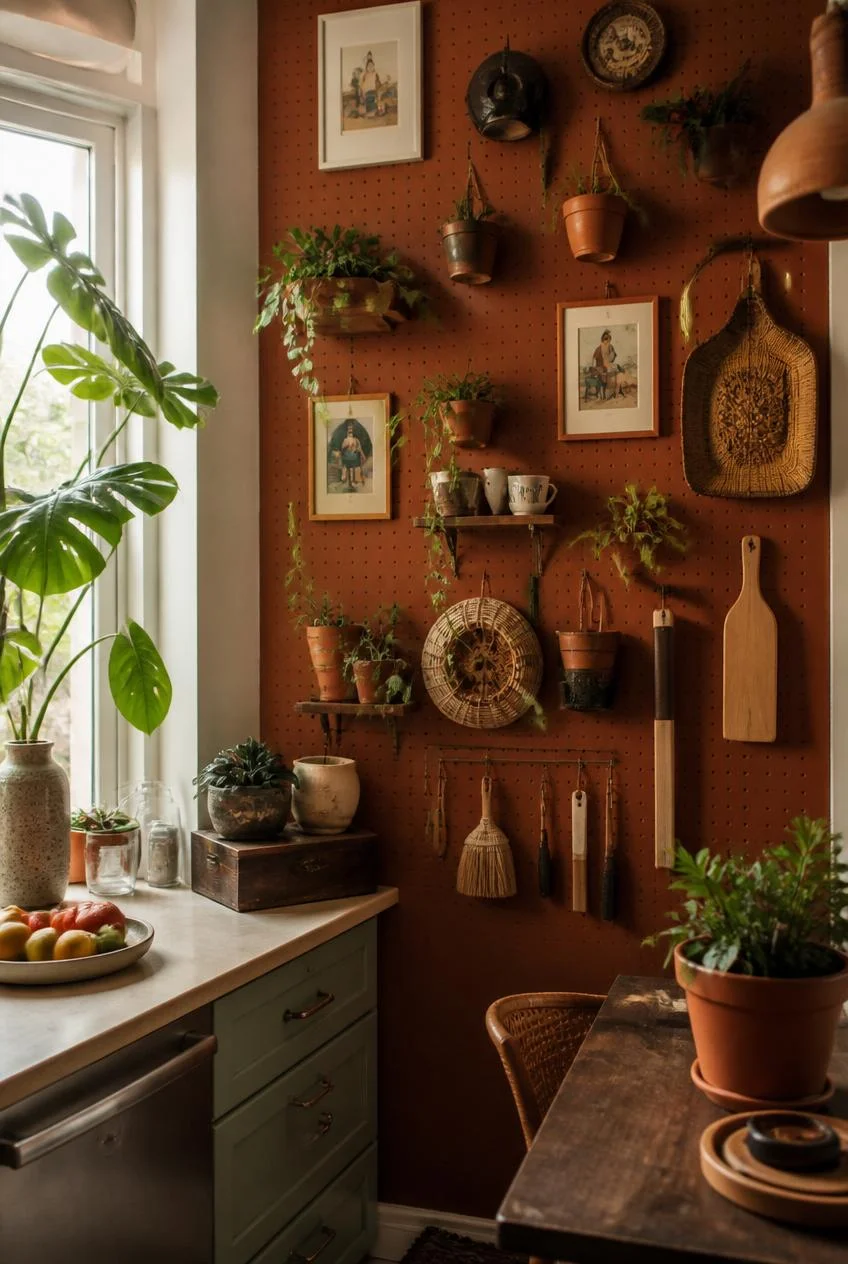 A Pegboard Wall as Functional Whimsy