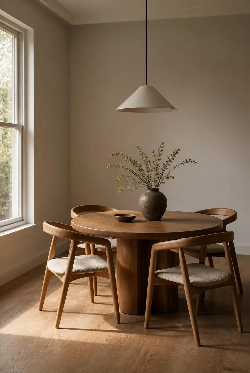 A Round Dining Table for Intimate Gatherings