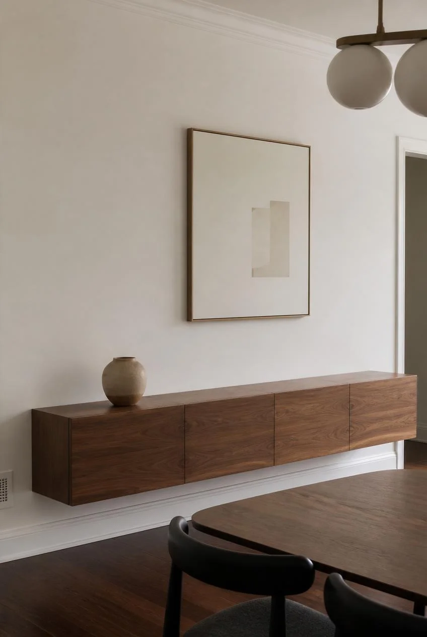 A Slim Sideboard for Hidden Storage
