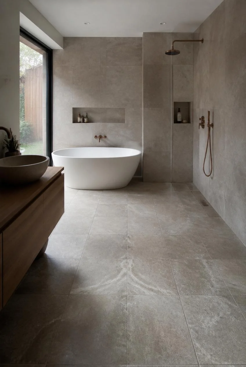 A Wet Room Layout for Maximum Openness