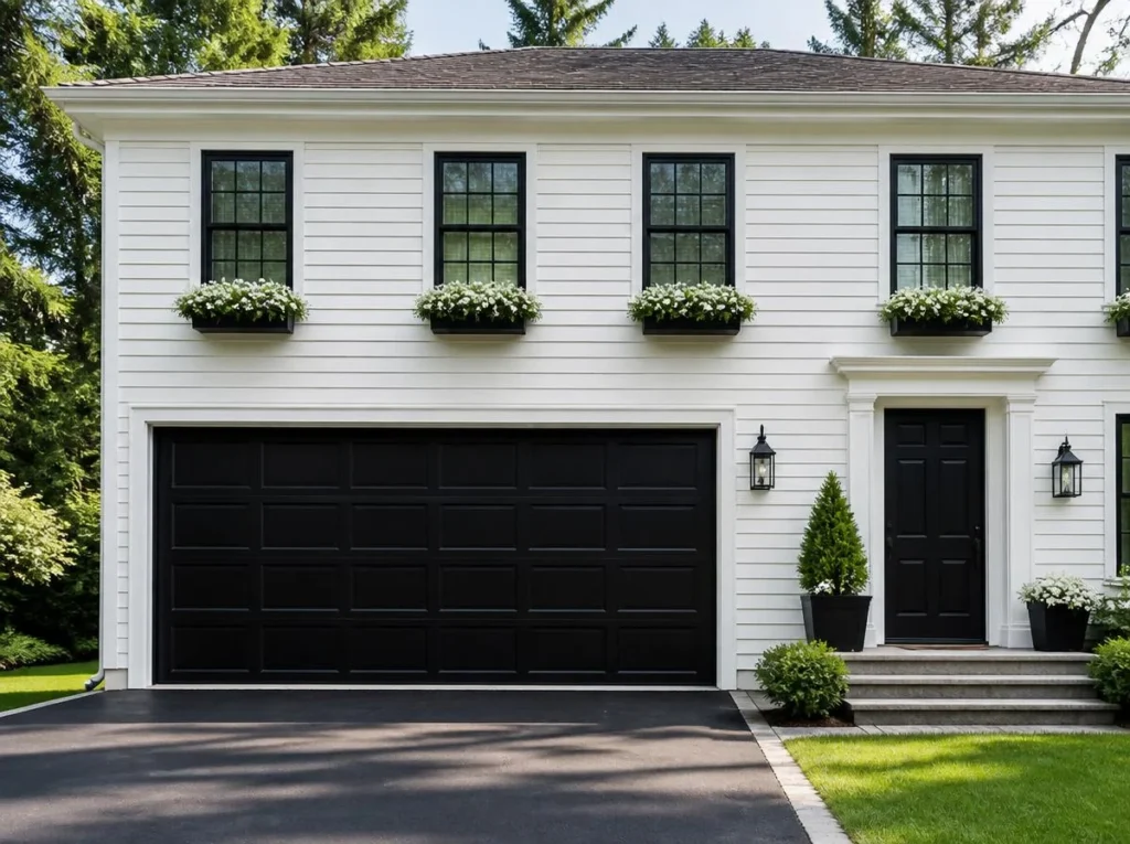 Black Garage Door Ideas for Bold Contemporary Impact