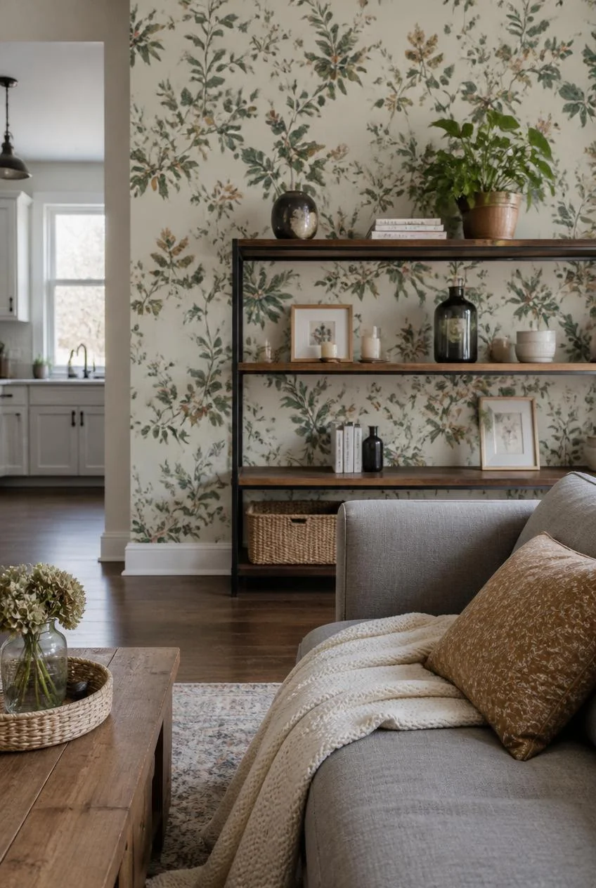 Cottagecore Wallpaper in a Rental Friendly Application