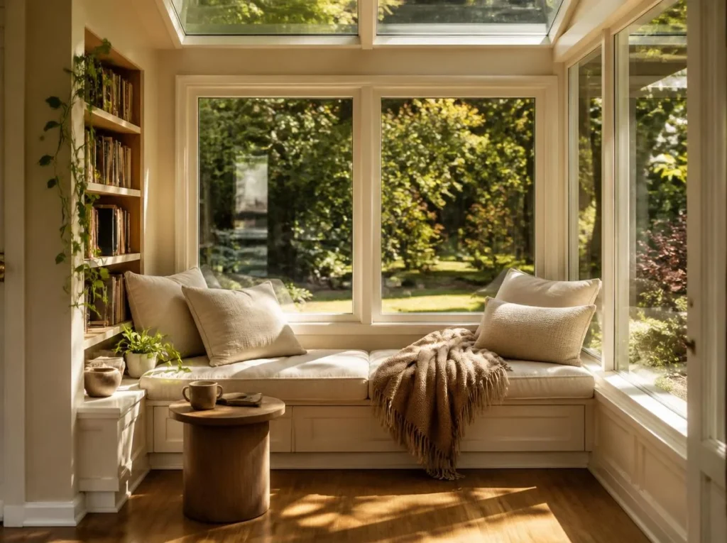 Create a Bright Sunroom Reading Nook