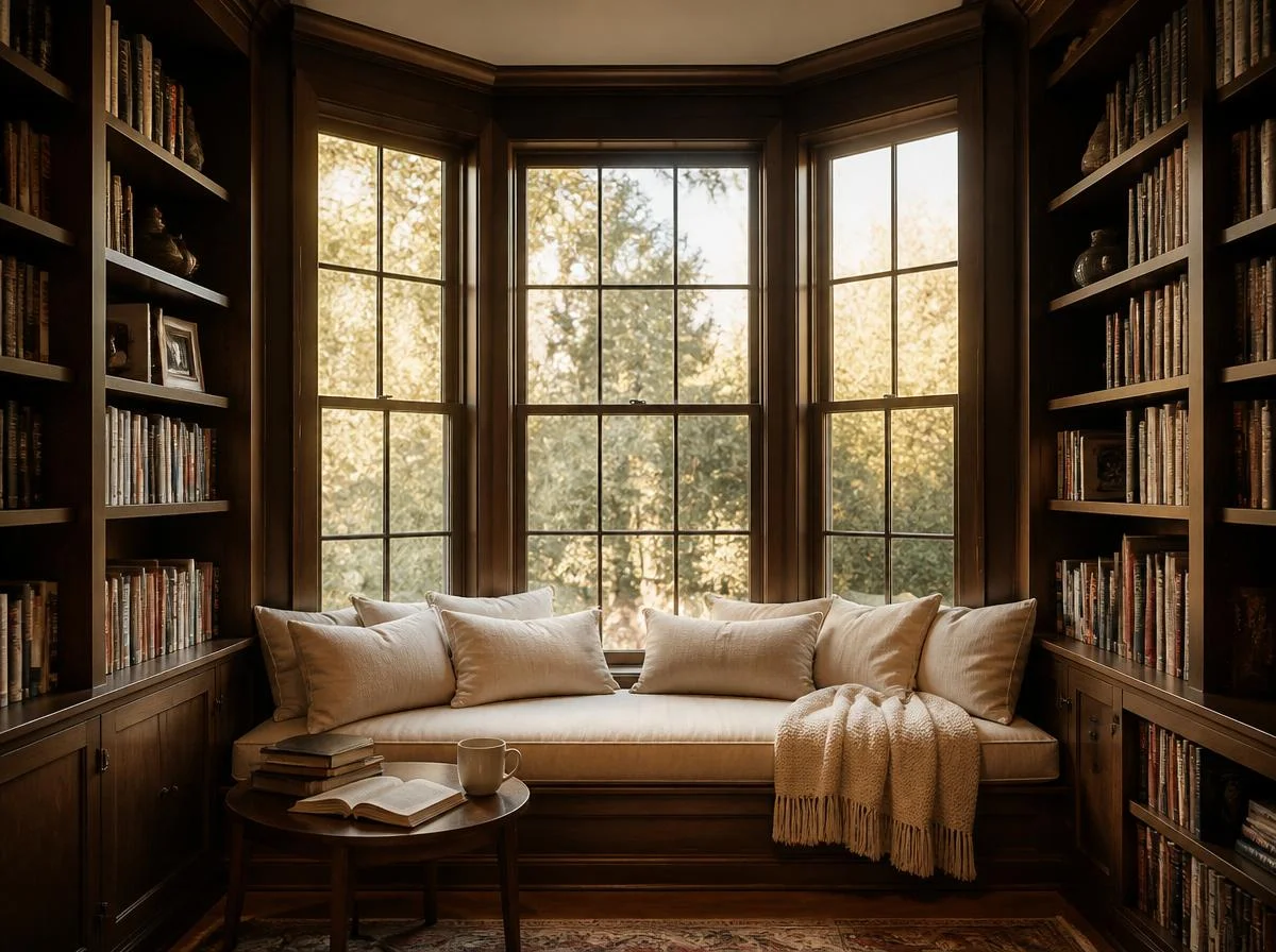 Create a Cozy Reading Nook Within Your Library