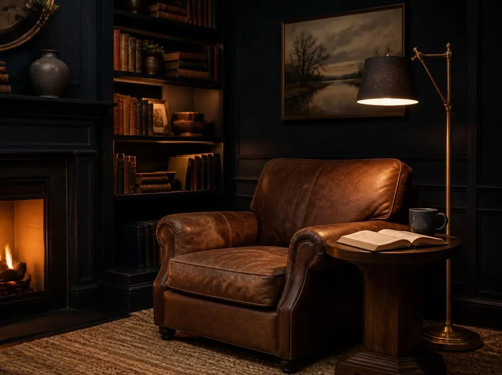 Create a Dark and Cozy Reading Corner
