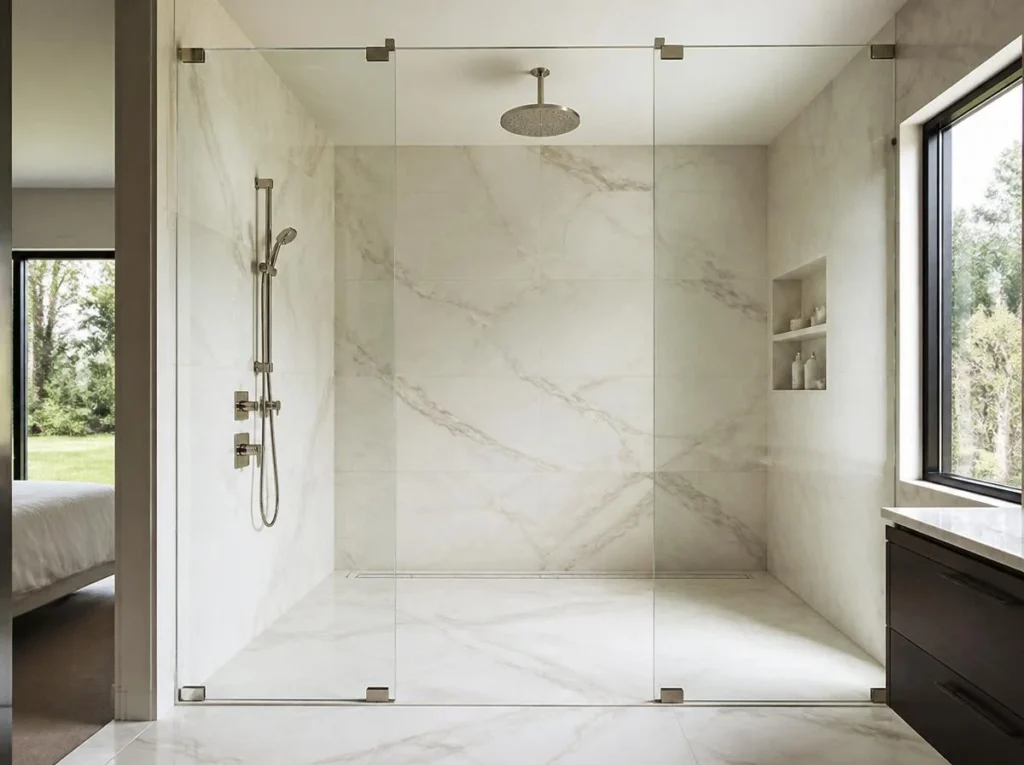 Design a Frameless Glass Shower Enclosure