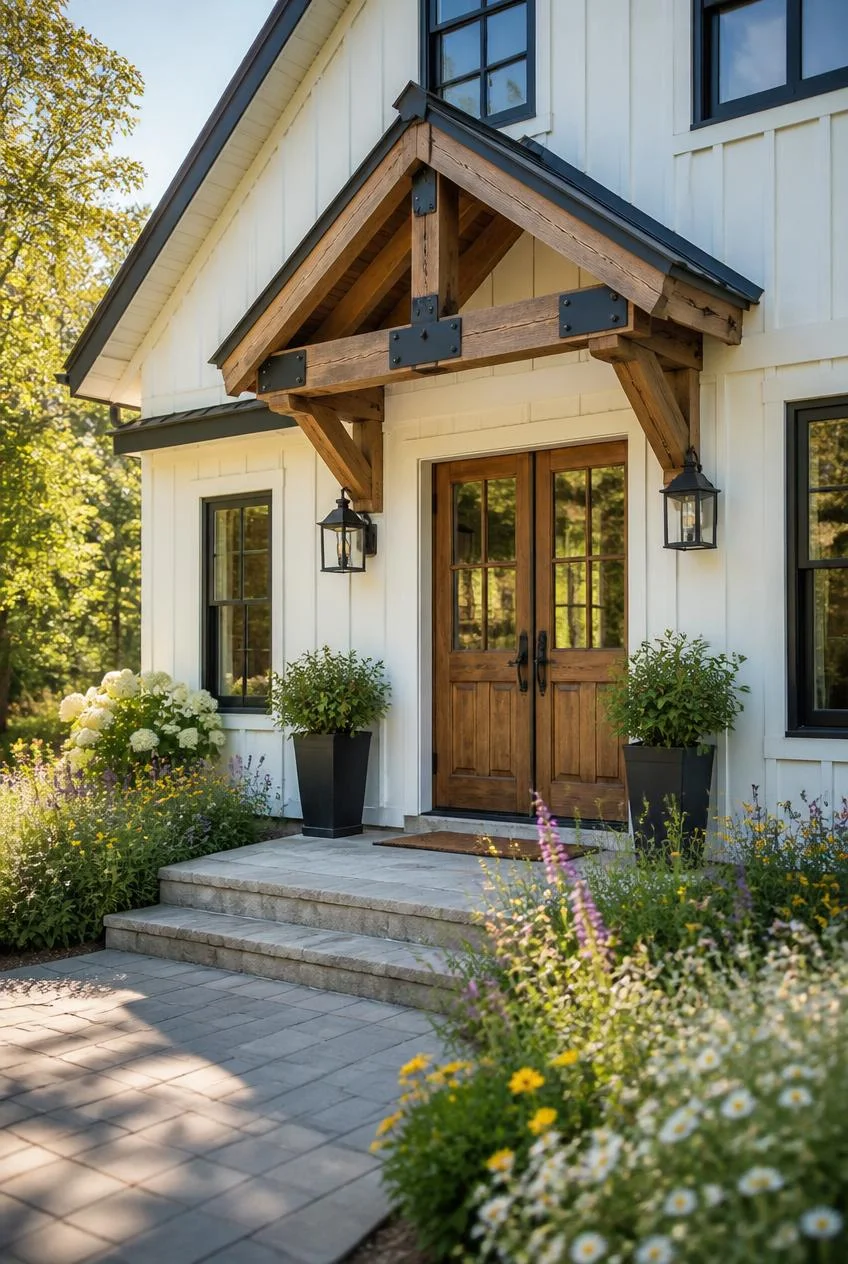 Farmhouse Barn Door Overhang