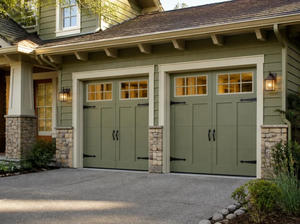 Garage Doors with Windows for Light and Character