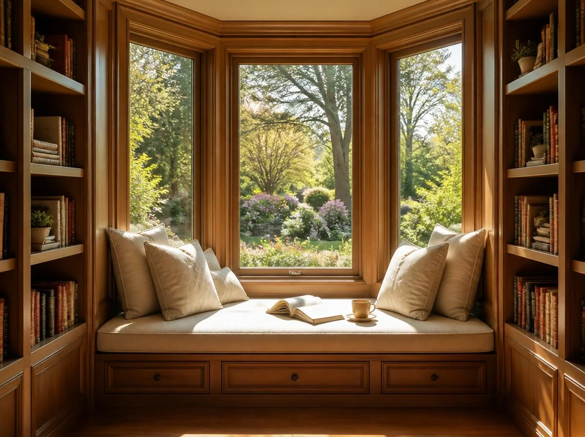 Incorporate a Window Seat for Natural Light Reading